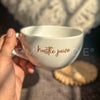 Personalized - Classic White Cappuccino Cup : Brush Font | Artisan Collection - LemonadeHome