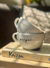 Personalized - Classic White Cappuccino Cup | Cappuccino Mug | Artisan Collection - LemonadeHome