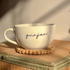 Personalized - Classic White Cappuccino Cup | Cappuccino Mug | Artisan Collection - LemonadeHome