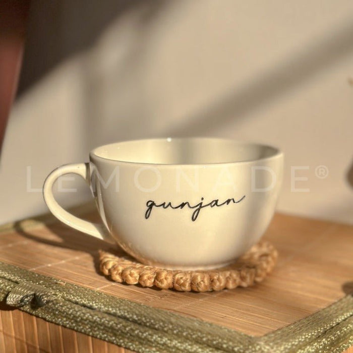 Personalized - Classic White Cappuccino Cup | Cappuccino Mug | Artisan Collection - LemonadeHome