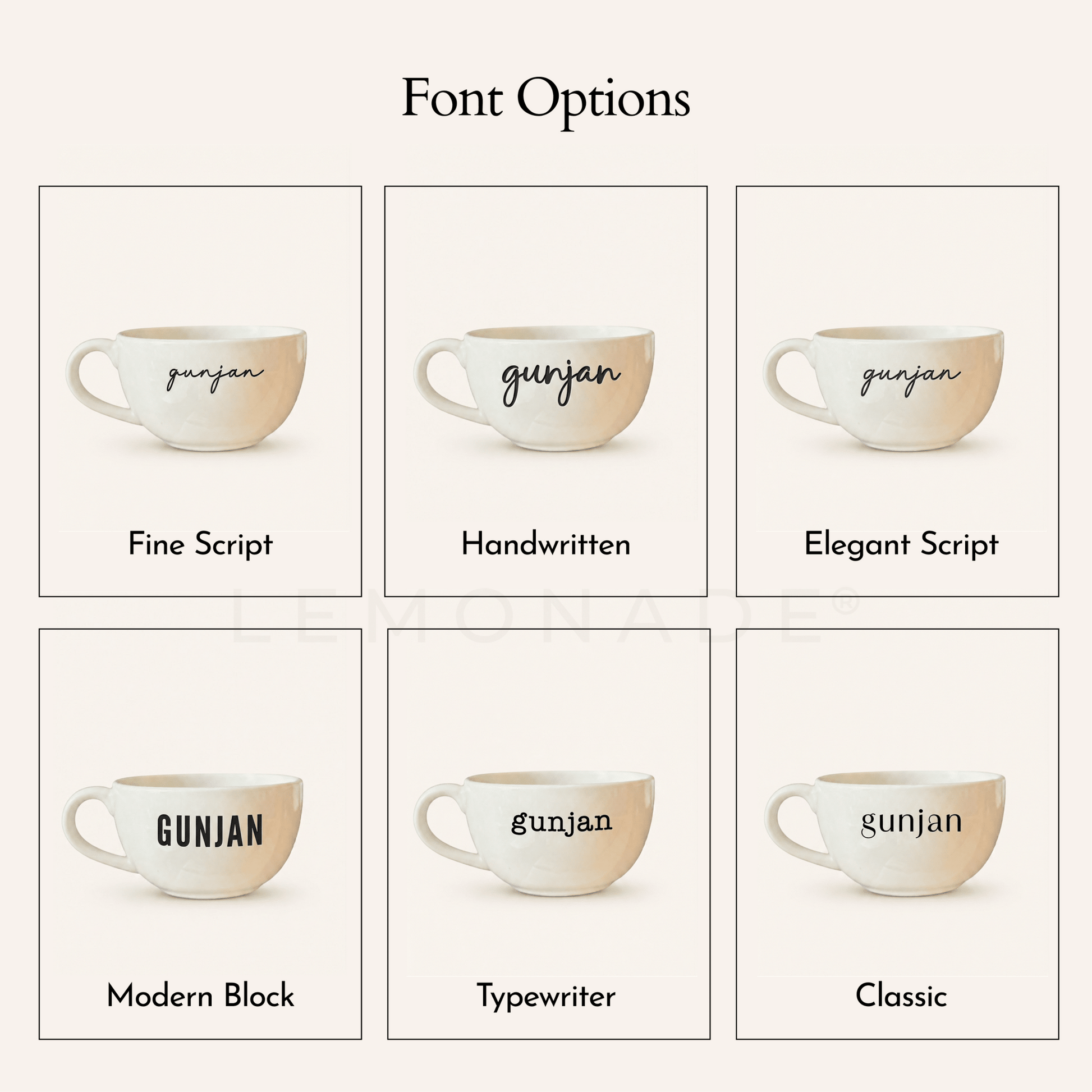 Personalized - Classic White Cappuccino Cup | Cappuccino Mug - LemonadeHome