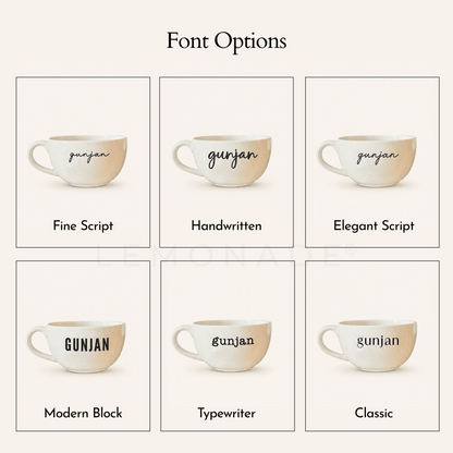 Personalized - Classic White Cappuccino Cup | Cappuccino Mug - LemonadeHome