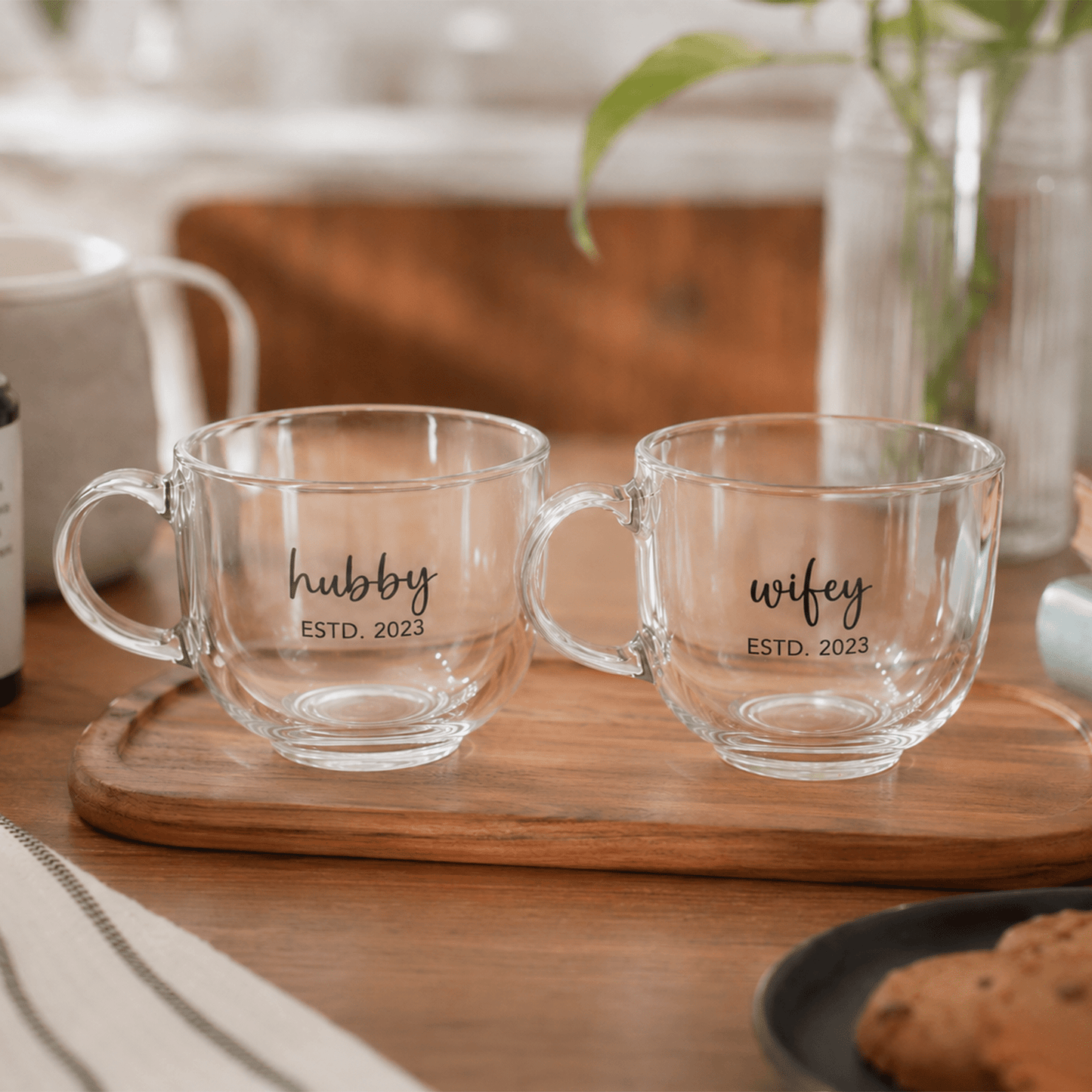 Personalized - Clear Couple Mug - LemonadeHome
