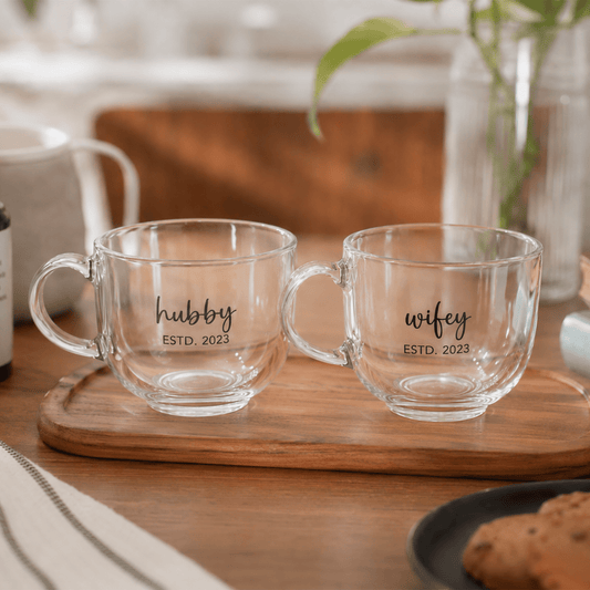 Personalized - Clear Couple Mug - LemonadeHome