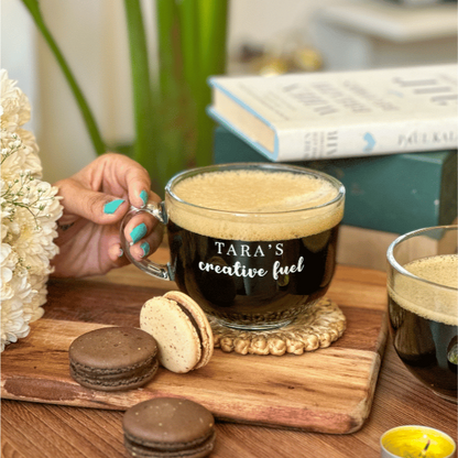 Personalized - Clear Mug | Soup Mug - Creative Fuel - LemonadeHome