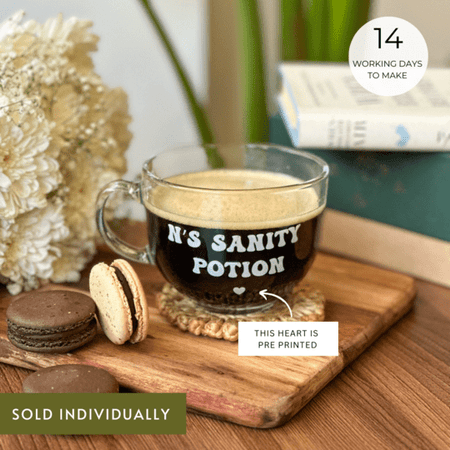 Personalized - Clear Mug | Soup Mug - Sanity Potion - LemonadeHome