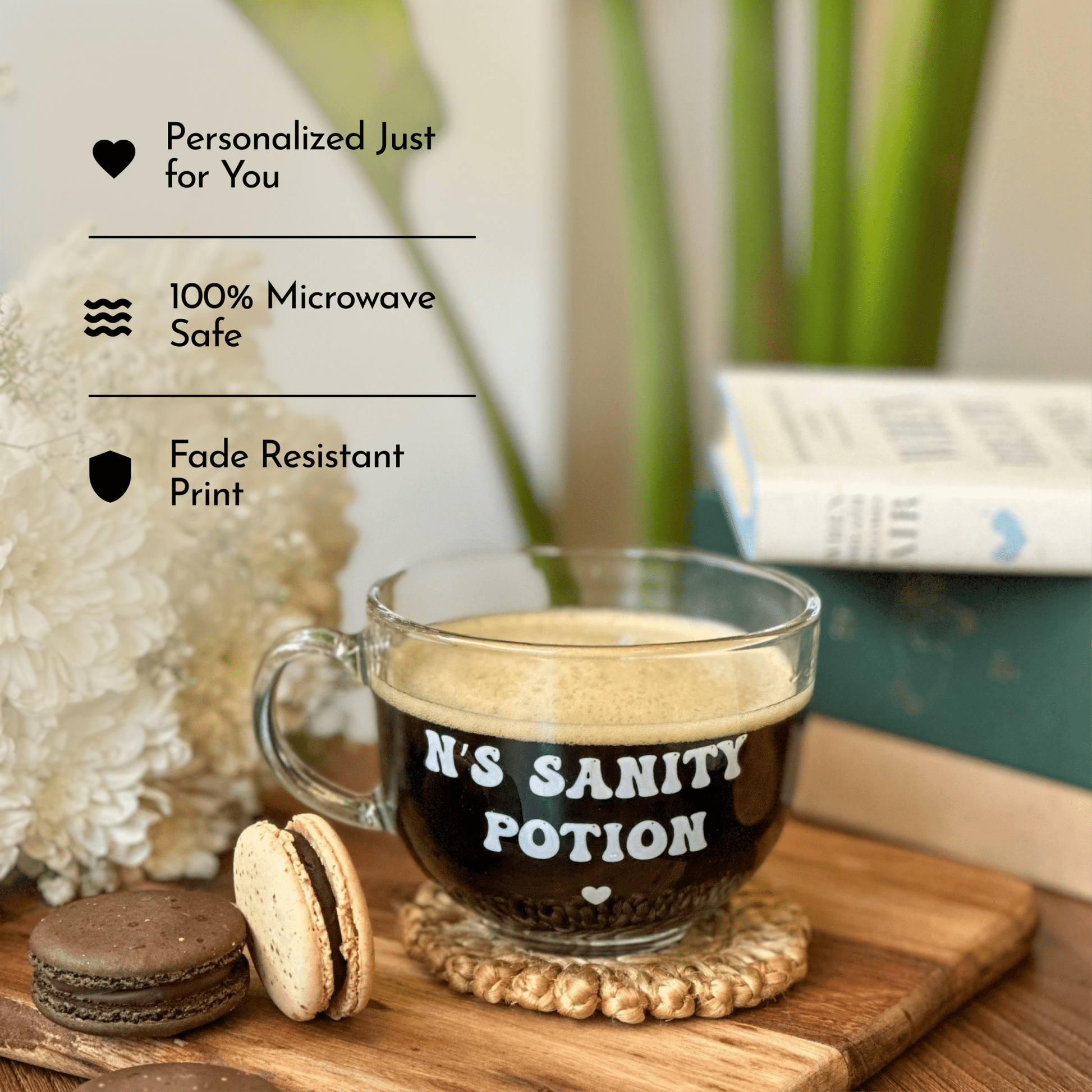 Personalized - Clear Mug | Soup Mug - LemonadeHome