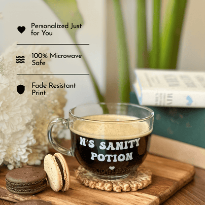 Personalized - Clear Mug | Soup Mug - LemonadeHome