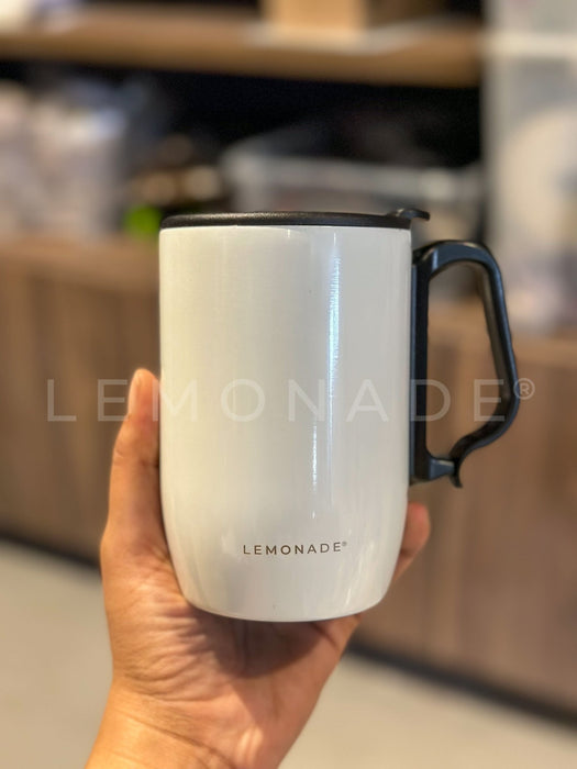 Personalized - ComfortGrip Travel Mug - White - LemonadeHome