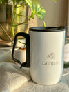 Personalized - ComfortGrip Travel Mug - White - LemonadeHome