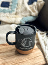 Personalized - Cork Base Mug - Black - LemonadeHome