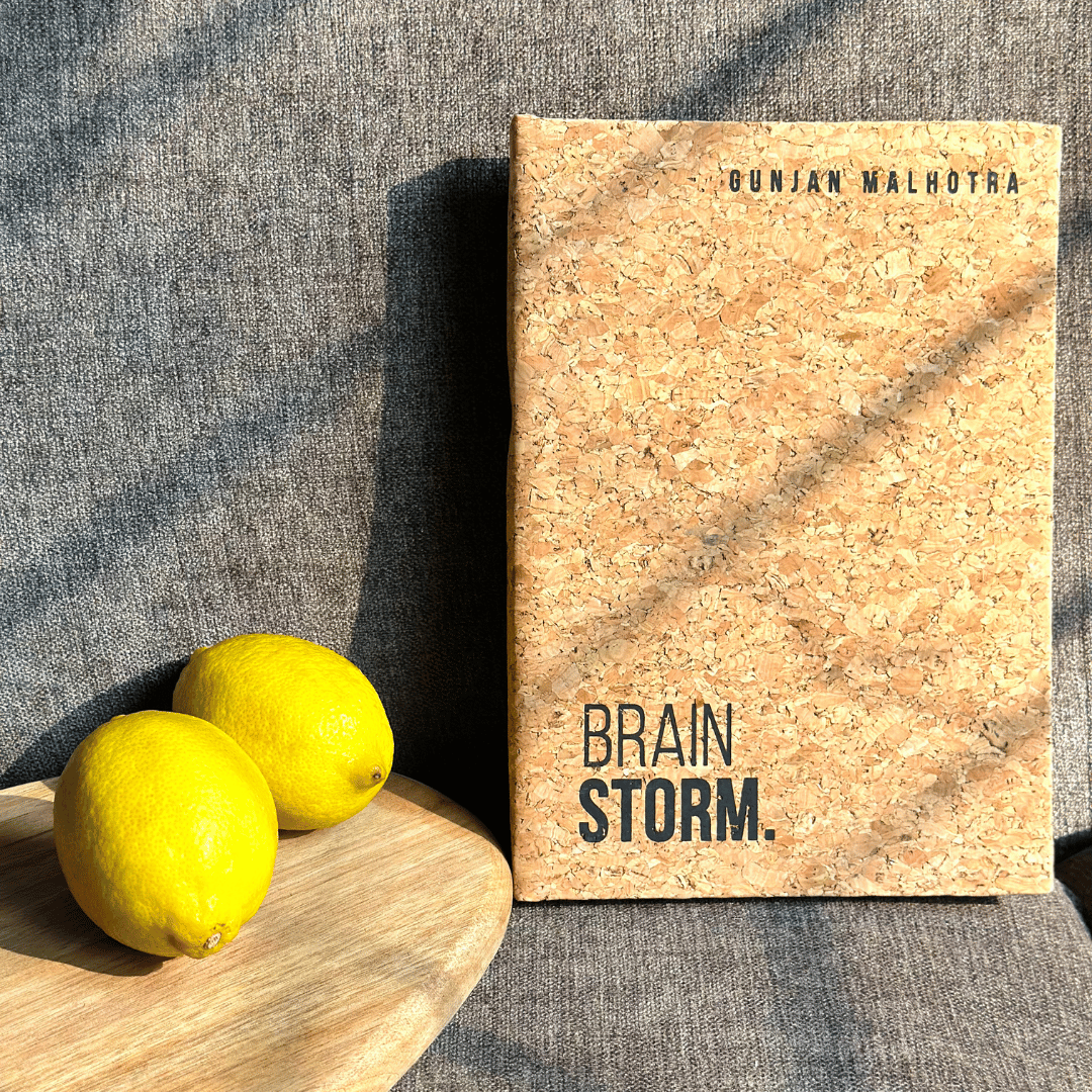 Personalized - Cork Hardbound Book - Brain Strom - LemonadeNotebooks & Notepads