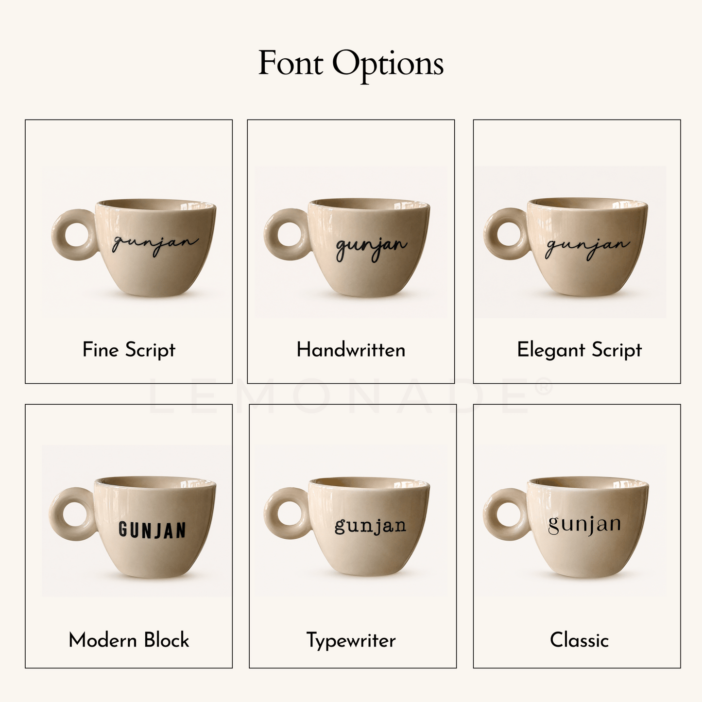 Personalized - Cortado Cup - LemonadeHome