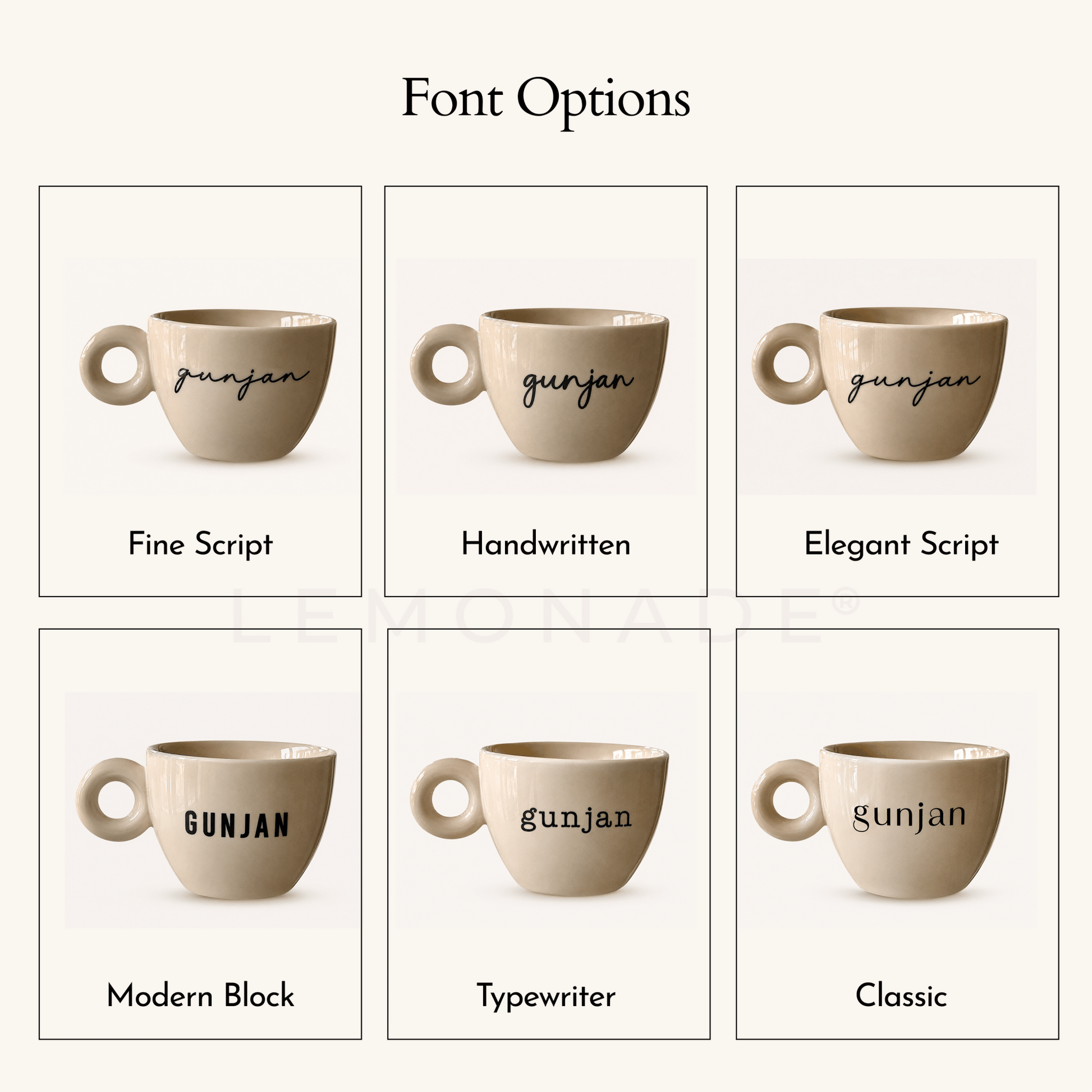 Personalized - Cortado Cup - LemonadeHome
