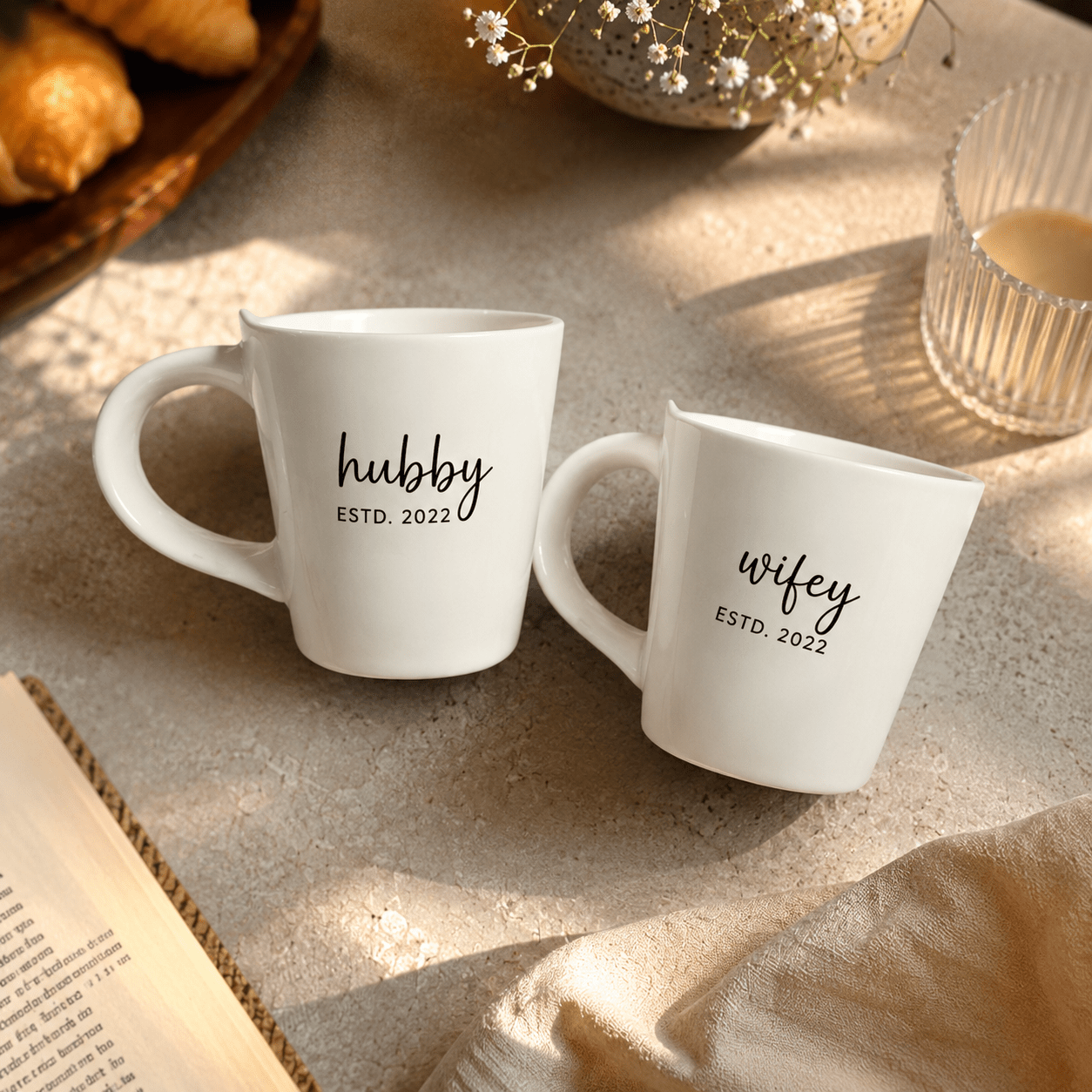 Personalized - Couple Mug - White Latte - LemonadeHome