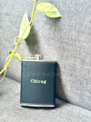 Personalized - Dark Luxe Leather Flask - LemonadeHome