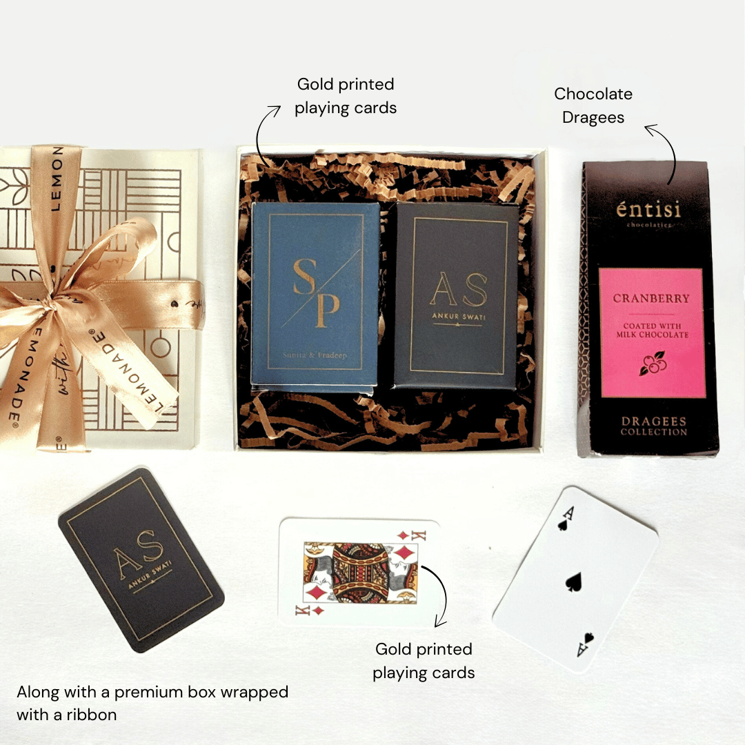 Personalized - Deal Deck Hamper with Gift Box - LemonadeLuxe Gifting