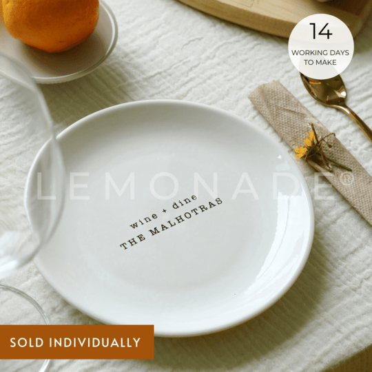 Personalized - Dinner Plate - Type writer - LemonadeHome