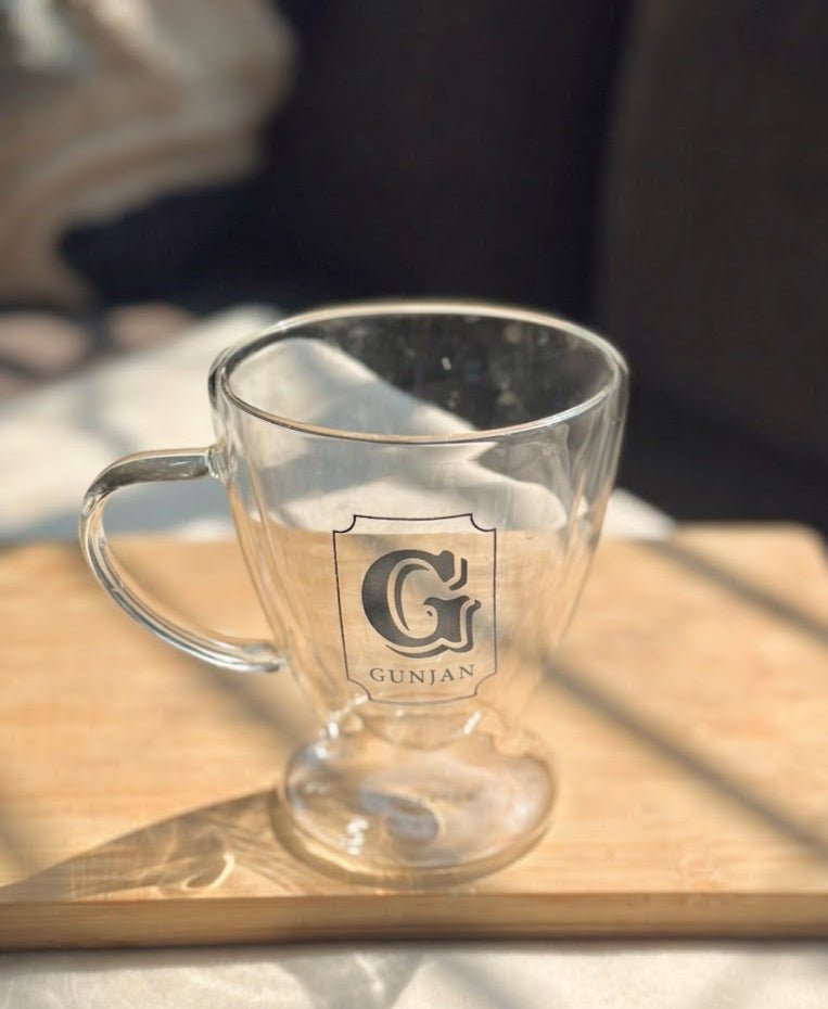 Personalized - Double Walled Clear Mug - Initial | Artisan Collection - LemonadeHome