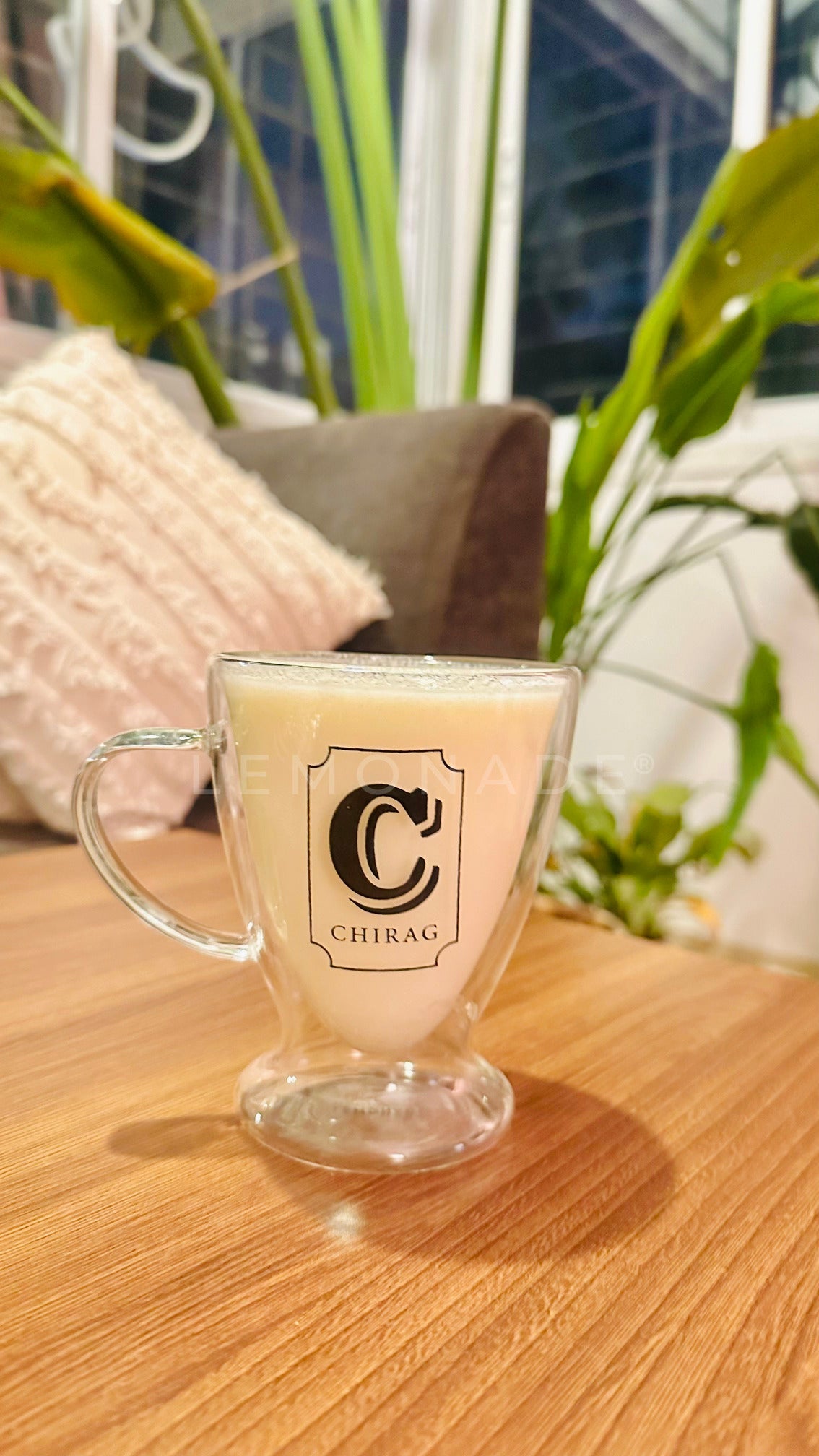 Personalized - Double Walled Clear Mug - Initial - LemonadeHome