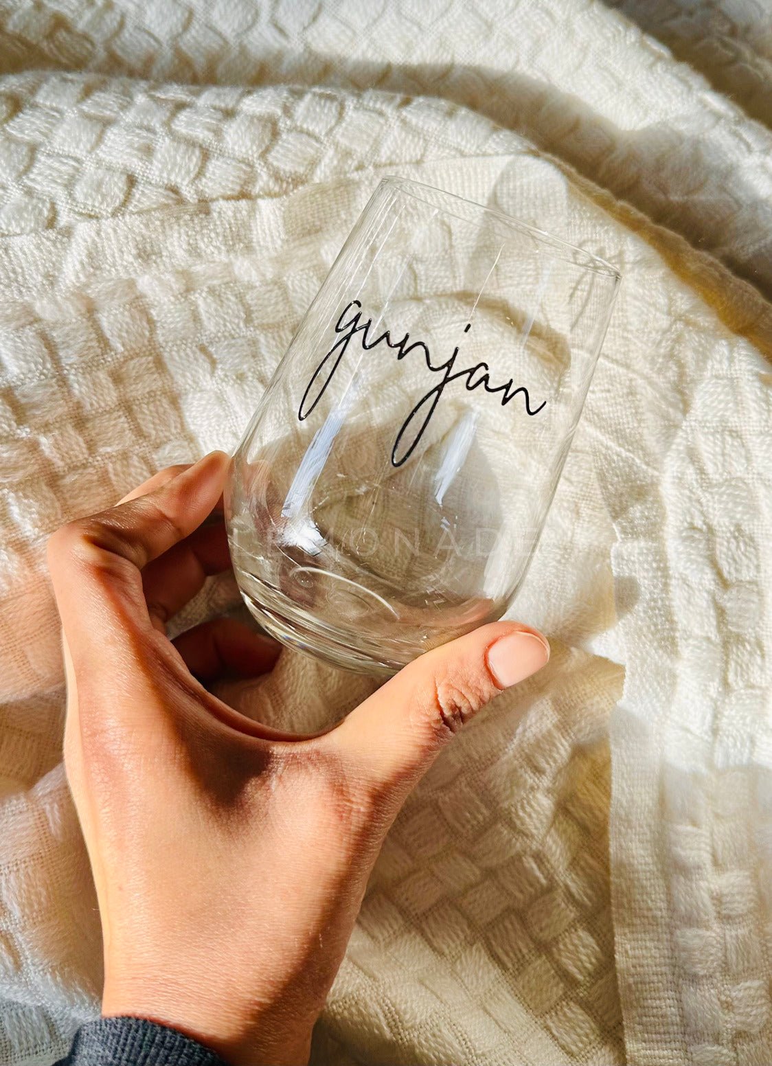 Personalized Drink Glass - Signature Script | Artisan Collection - LemonadeHome