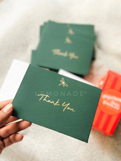 Personalized Envelopes - Emerald Green - Dragonfly - Set of 9 - LemonadeStationery