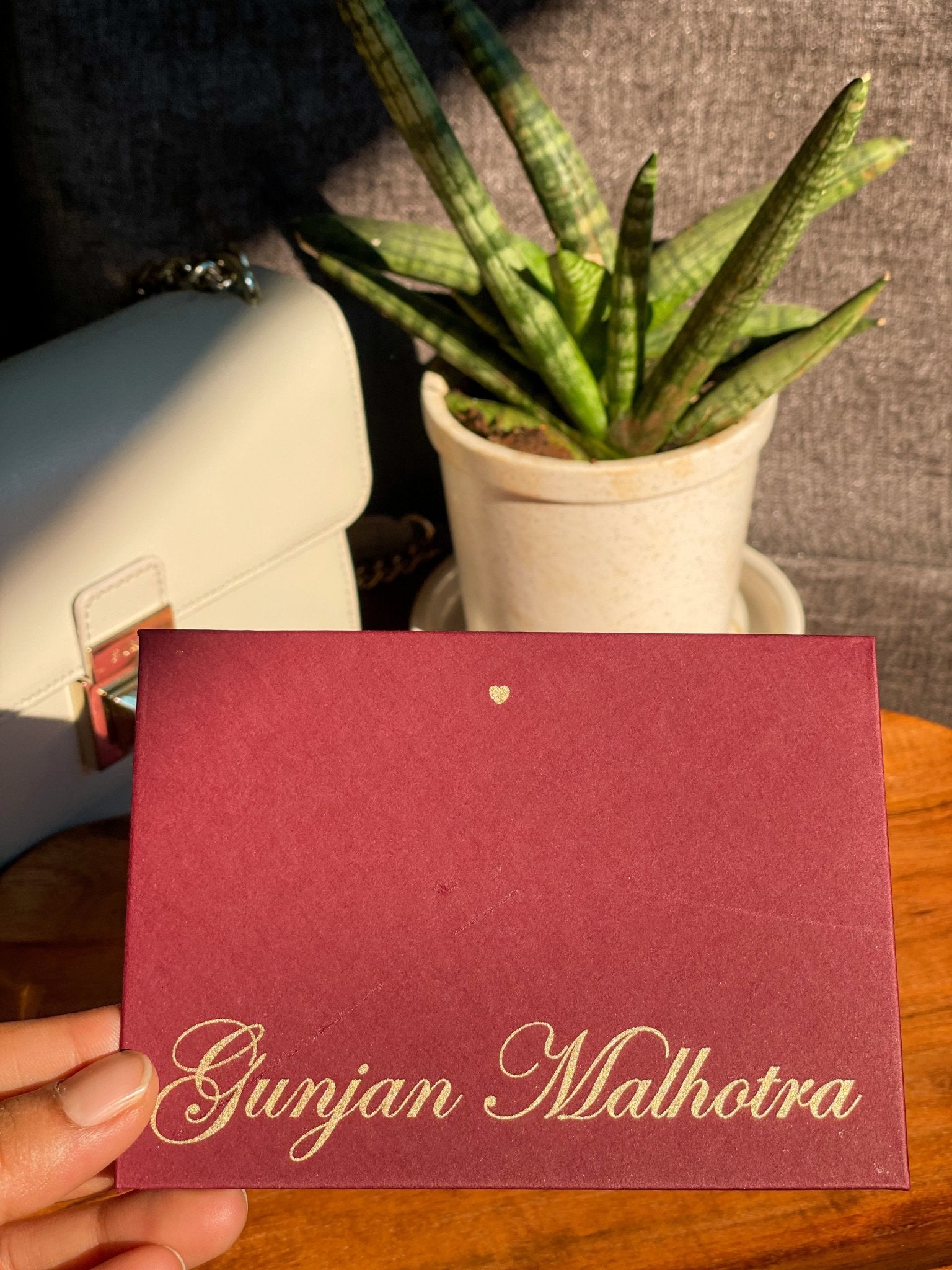 Personalized Envelopes - Marsala - Set of 9 - LemonadeStationery