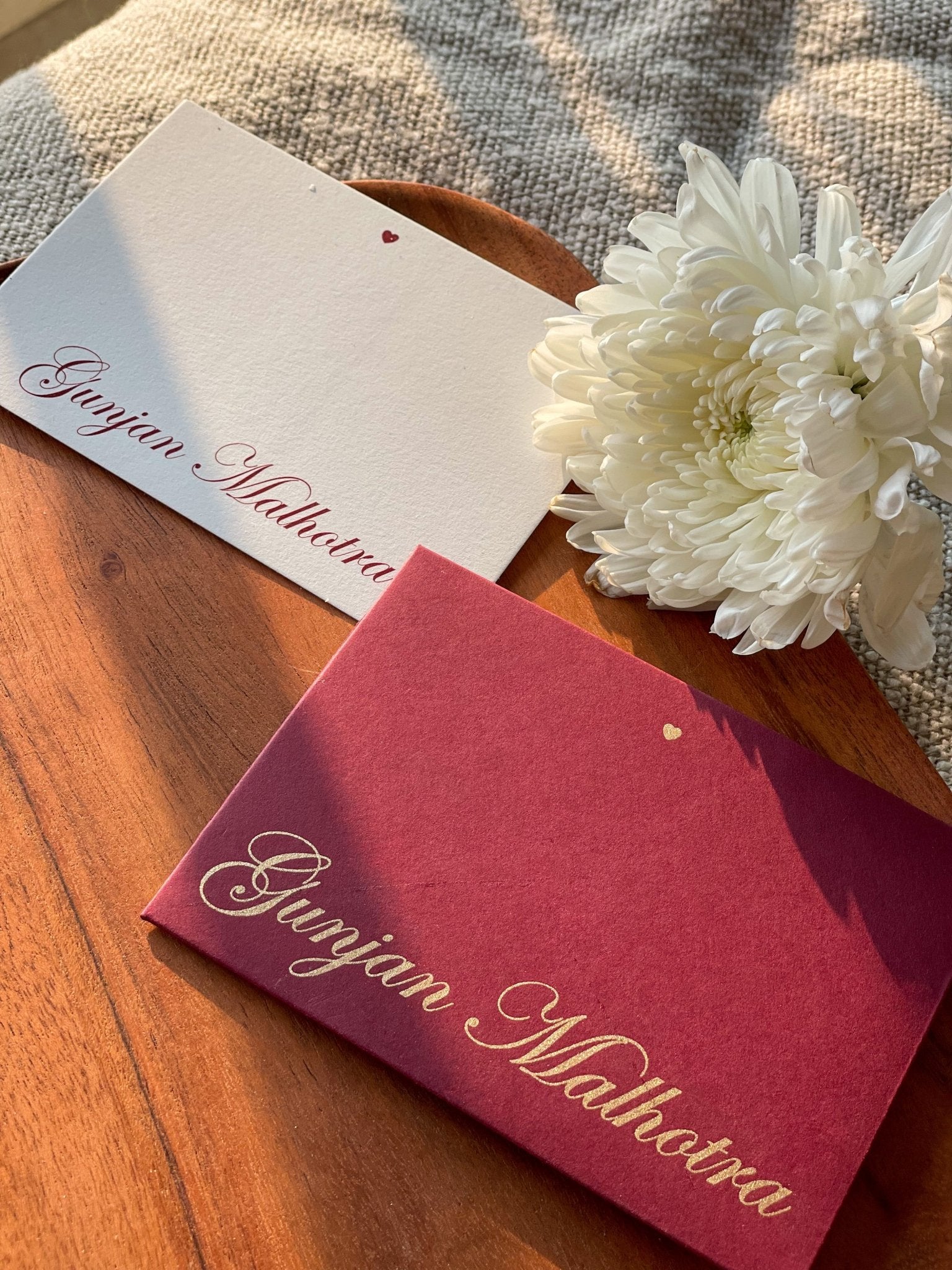 Personalized Envelopes - Marsala - Set of 9 - LemonadeStationery