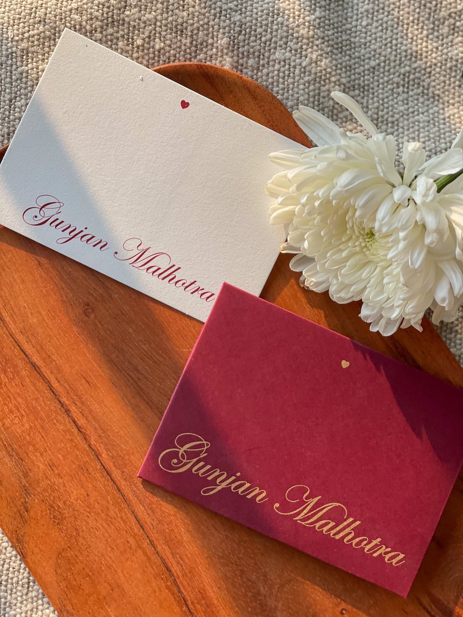 Personalized Envelopes - Marsala - Set of 9 - LemonadeStationery