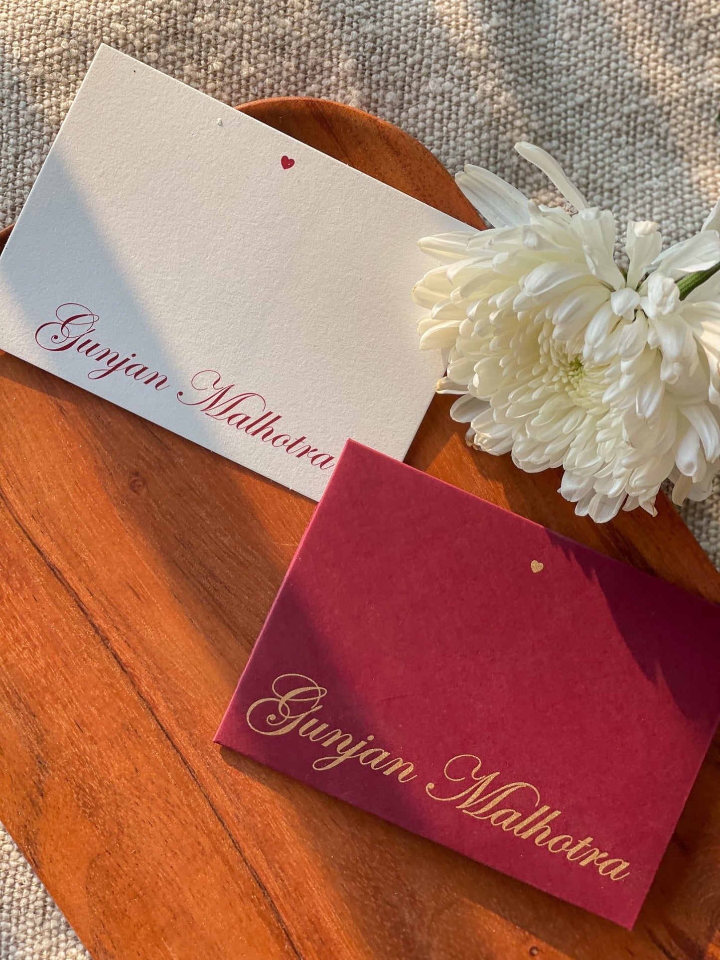 Personalized Envelopes - Marsala - Set of 9 - LemonadeStationery
