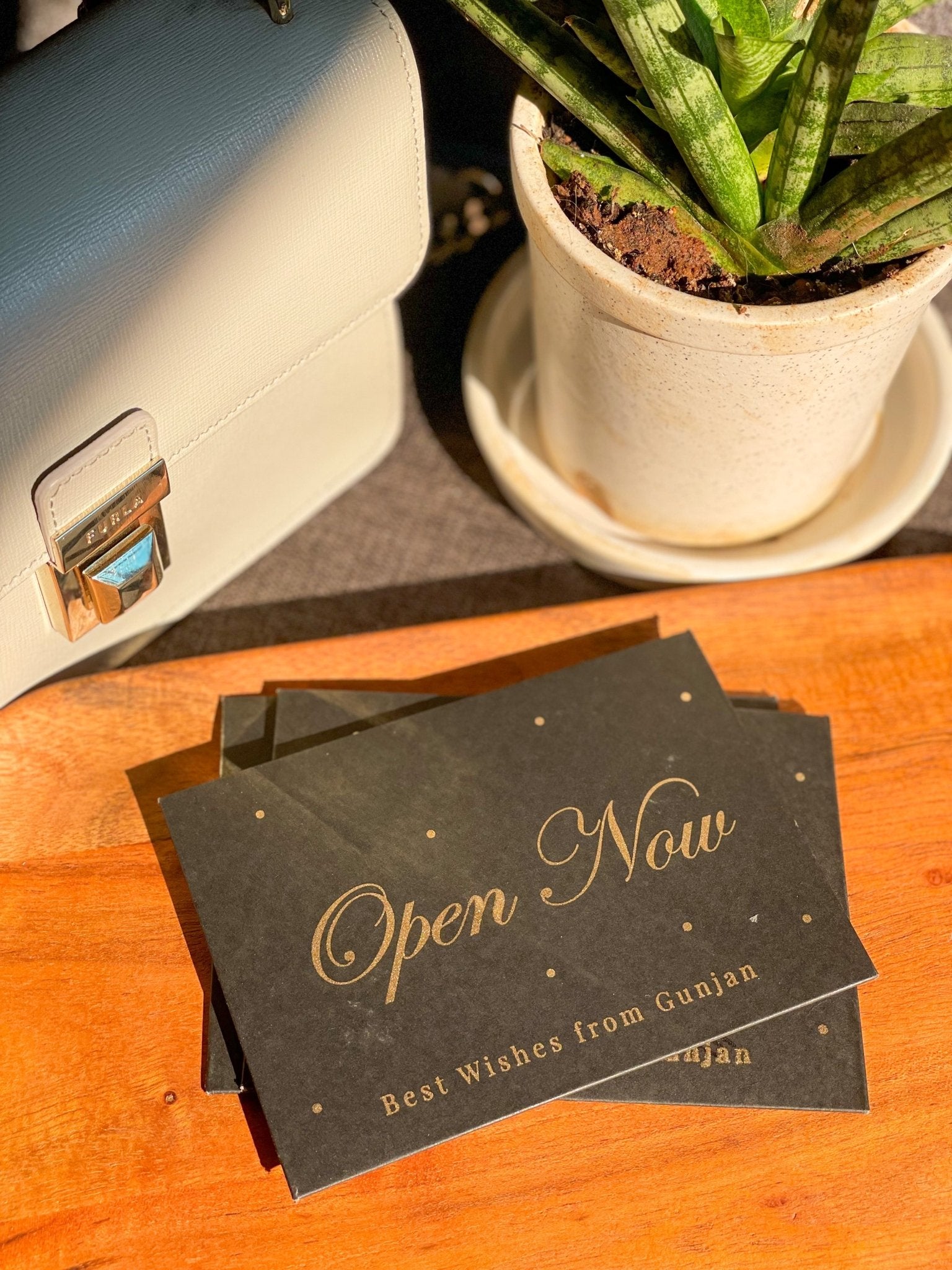 Personalized Envelopes - Matte Black - Open Now - Set of 9 - LemonadeStationery