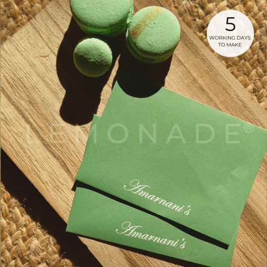 Personalized Envelopes - Olive Green - Set of 9 - LemonadeStationery