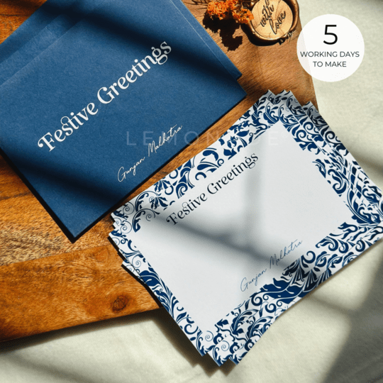 Personalized Envelopes - Regal Festive - Set of 9 - LemonadeStationery