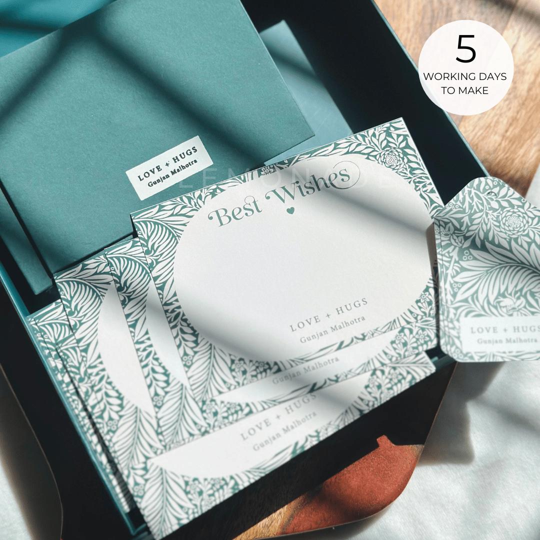 Personalized Envelopes - Royal Garden Greens - Set of 9 - LemonadeStationery