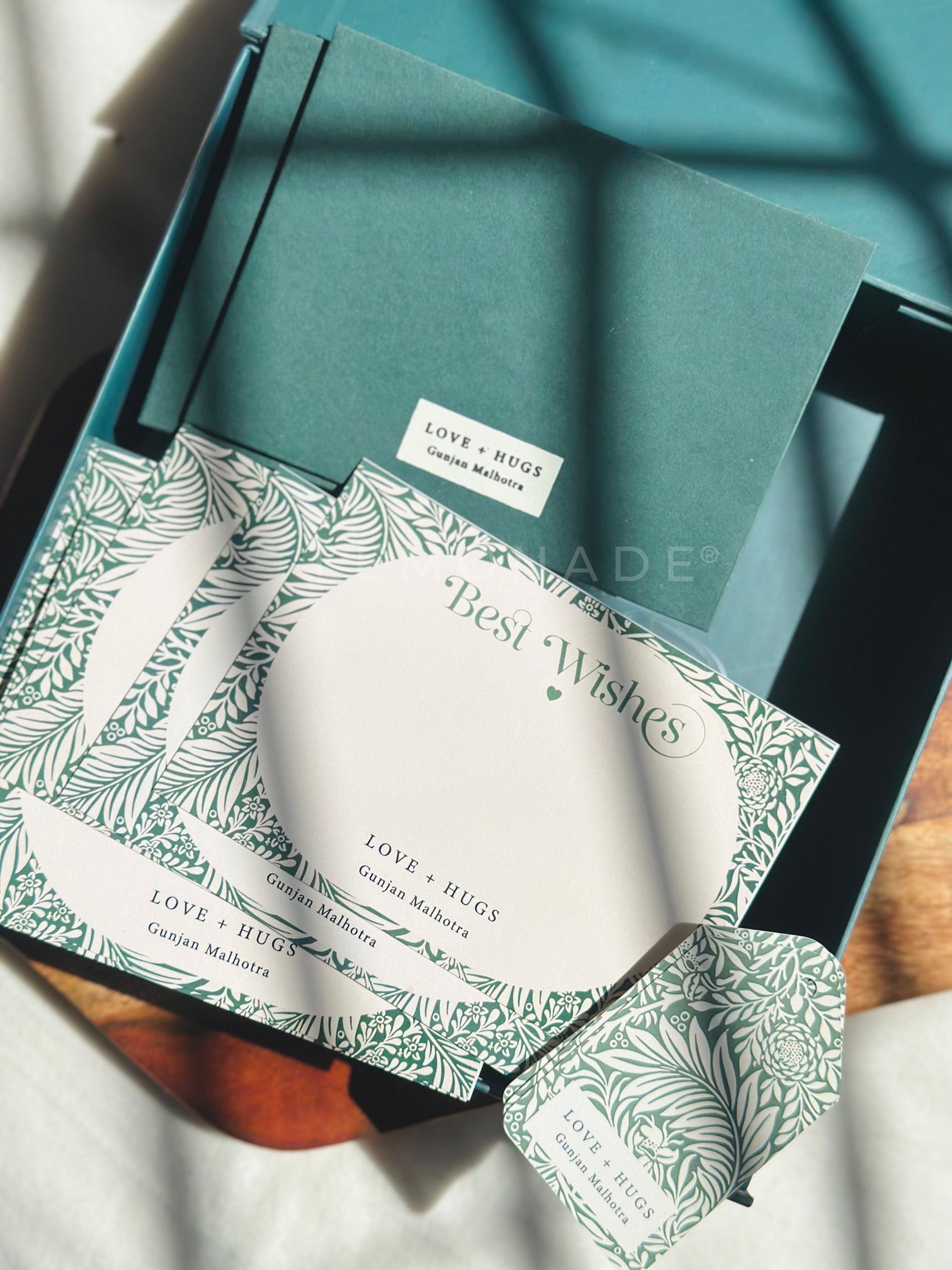 Personalized Envelopes - Royal Garden Greens - Set of 9 - LemonadeStationery