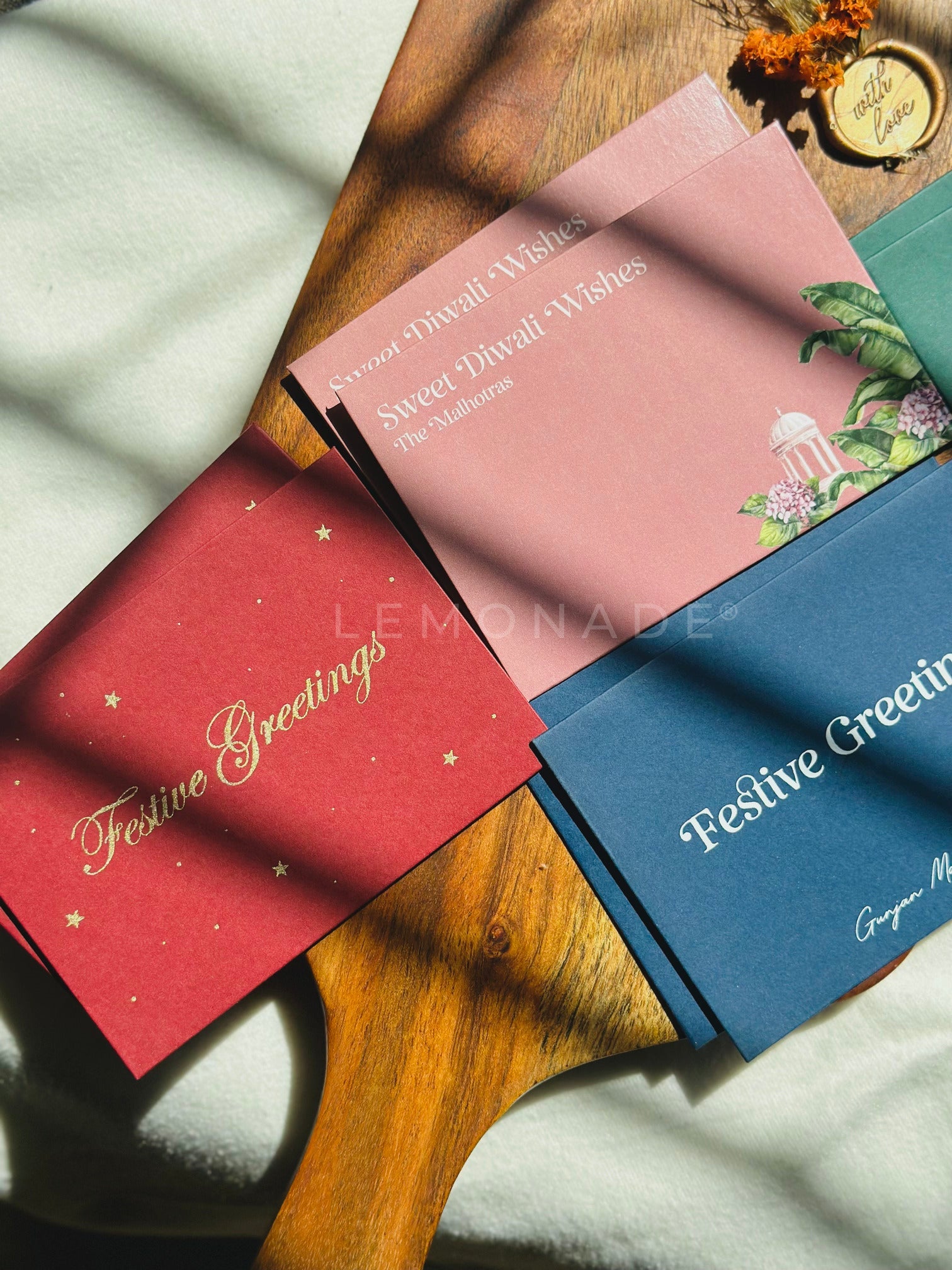 Personalized Envelopes - Royal Garden Greens - Set of 9 - LemonadeStationery