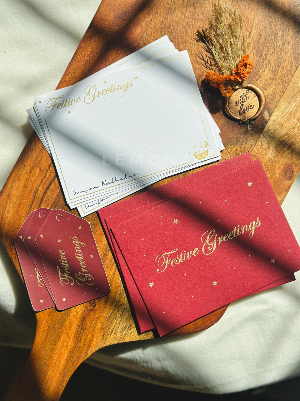 Personalized Gift Hamper Box - Festive Stationery - LemonadeStationery