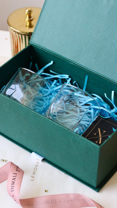 Personalized Gift Hamper Box - The Festive Night Collection | Diwali Hamper - LemonadeLuxe Gifting