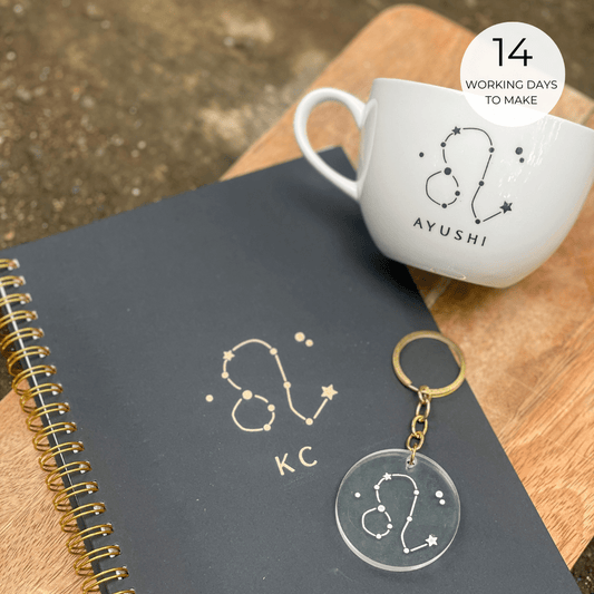 Personalized Gift Hamper Box - Zodiac Signs - Black - LemonadeLuxe Gifting