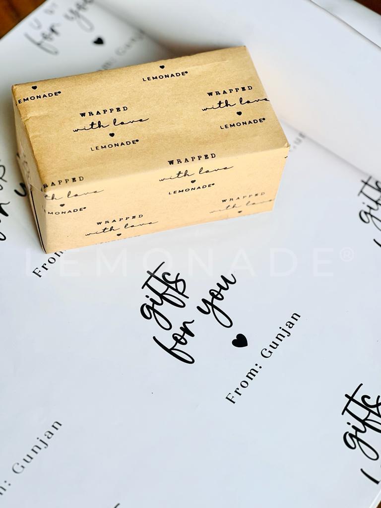 Personalized - Gift Wrapping Sheets - Gifts For You - Set of 10 - LemonadeStationery