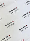 Personalized - Gift Wrapping Sheets - Made With Love - Set of 10 - LemonadeStationery