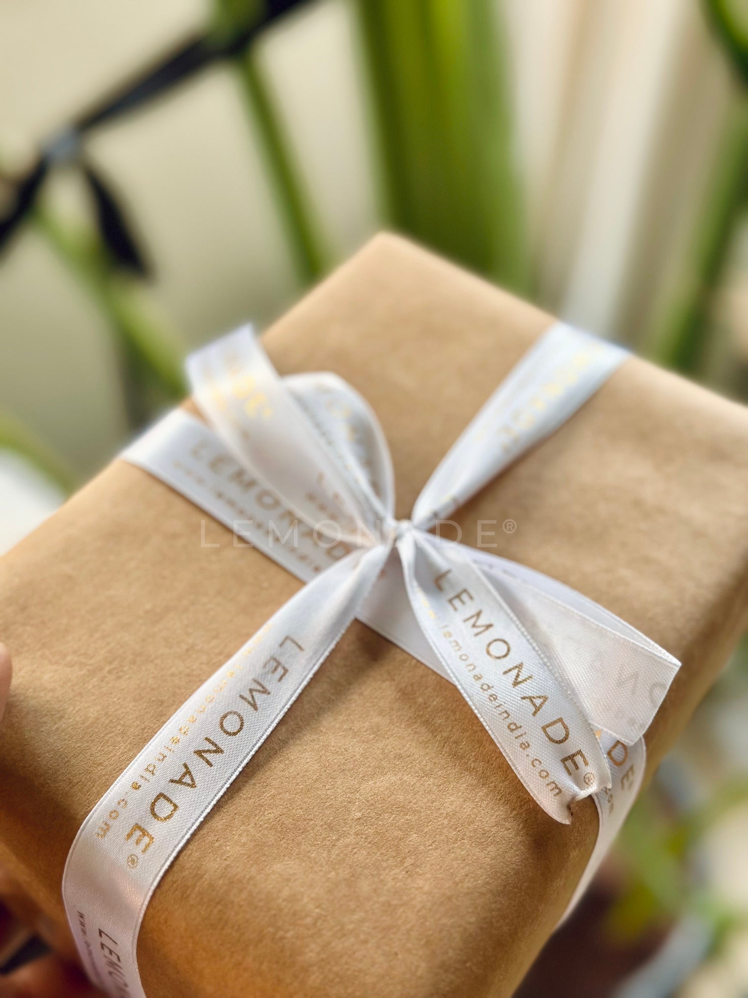 Personalized satin ribbon in vibrant colors for gifts, celebrations, and special events Gold Foiled Satin Ribbon - 25MM - LemonadeStationery