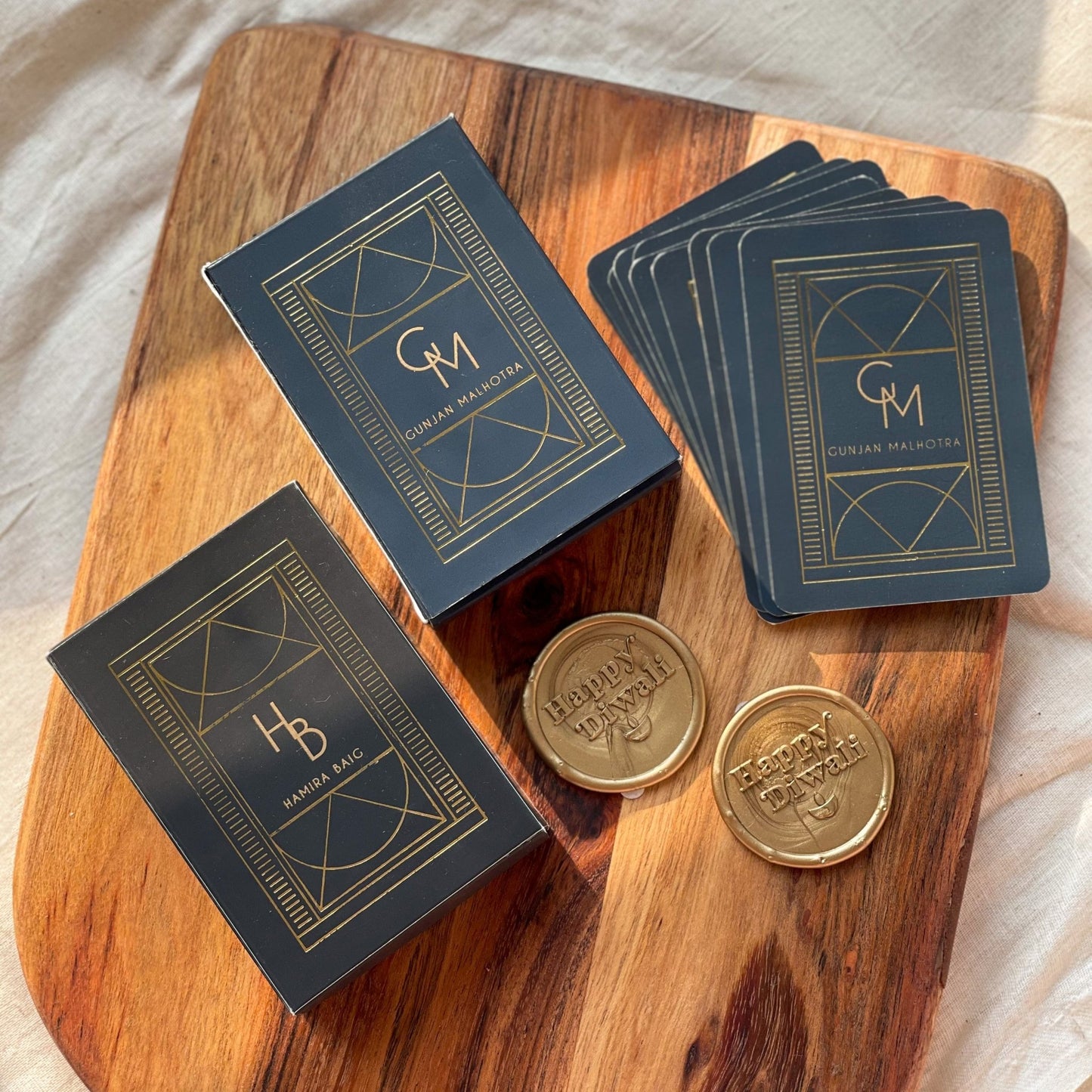 Personalized - Gold Printed - Playing cards - Ace - LemonadeLuxe Gifting