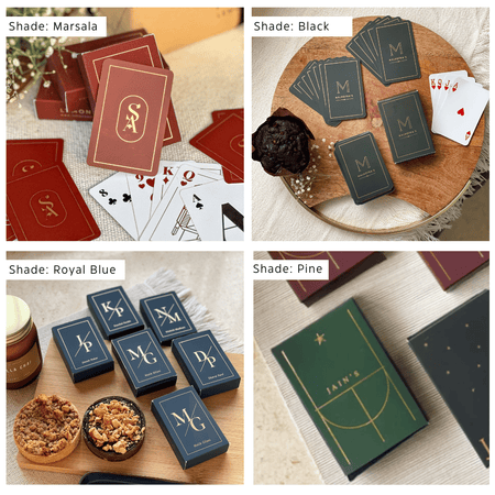 Personalized - Gold Printed - Playing cards - Ace - LemonadeLuxe Gifting