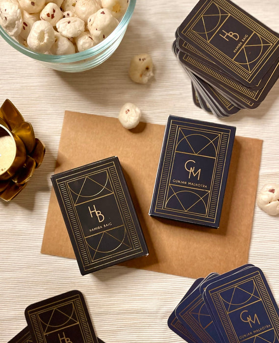 Personalized - Gold Printed - Playing cards - Ace - LemonadeLuxe Gifting