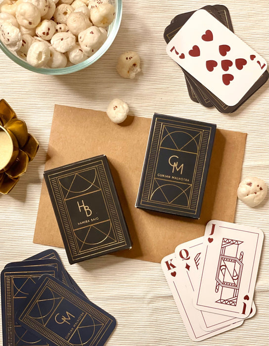 Personalized - Gold Printed - Playing cards - Ace - LemonadeLuxe Gifting