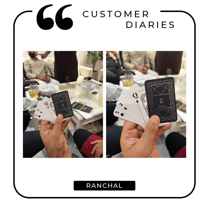 Personalized - Gold Printed - Playing cards - Ace - LemonadeLuxe Gifting