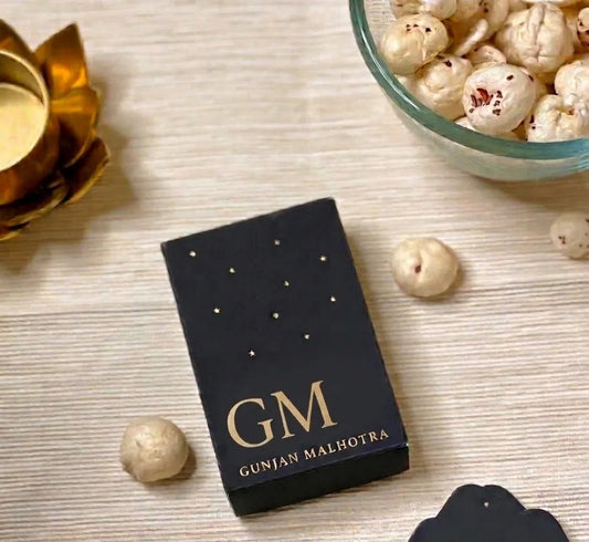 Personalized - Gold Printed - Playing cards - Initial - Starry Nights - LemonadeLuxe Gifting