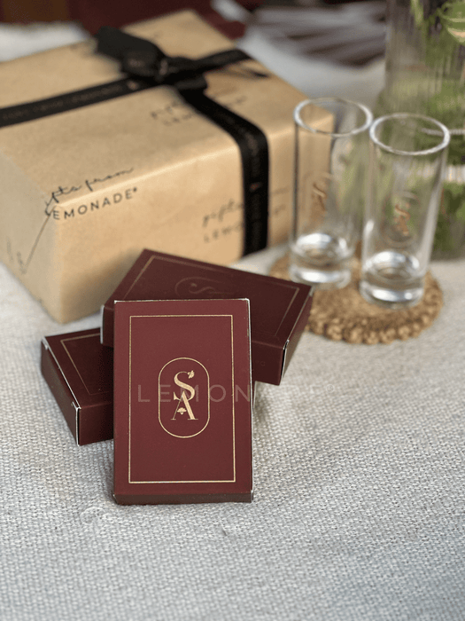 Personalized - Gold Printed - Playing Cards - Logo - LemonadeLuxe Gifting