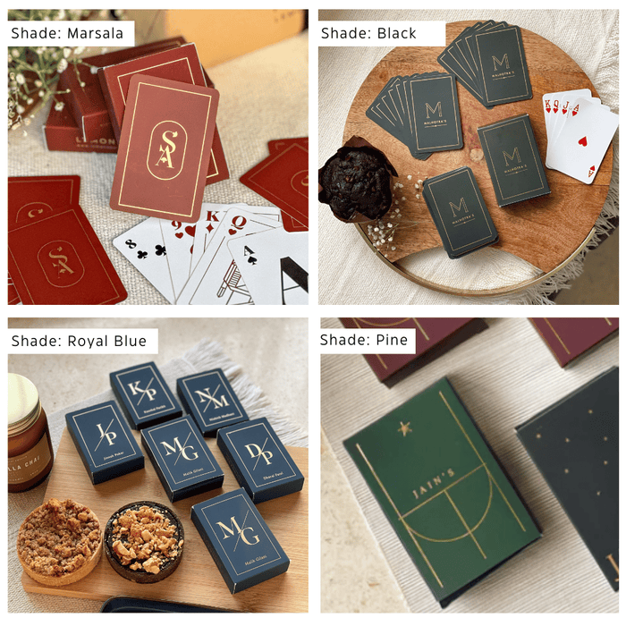 Personalized - Gold Printed - Playing Cards - Logo - LemonadeLuxe Gifting